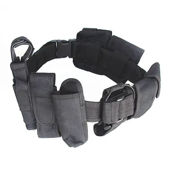 

Tactical 10 IN 1 Multi-function Belt Military Army Police Security Modular Equipment Outdoor Nylon Training Belt with Pouchs