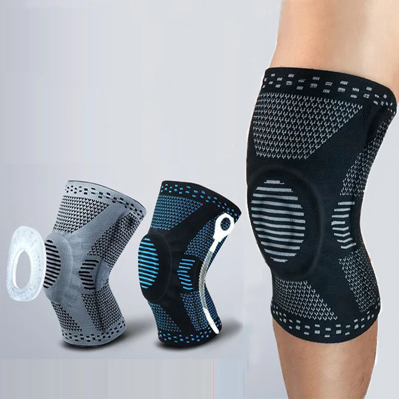 1 шт. спортивные наколенники Фитнес Бег Велоспорт Колено Поддержка Brace нейлон Спорт компрессионный наколенник протектор для Баскетбол