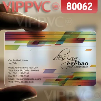 

80062 transparent business card printing - matte faces transparent card thin 0.36mm