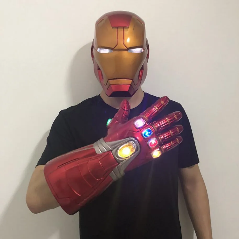 

Iron Man LED Gloves helmet Mask Cosplay Mask LED Mask halloween Cosplay Prop