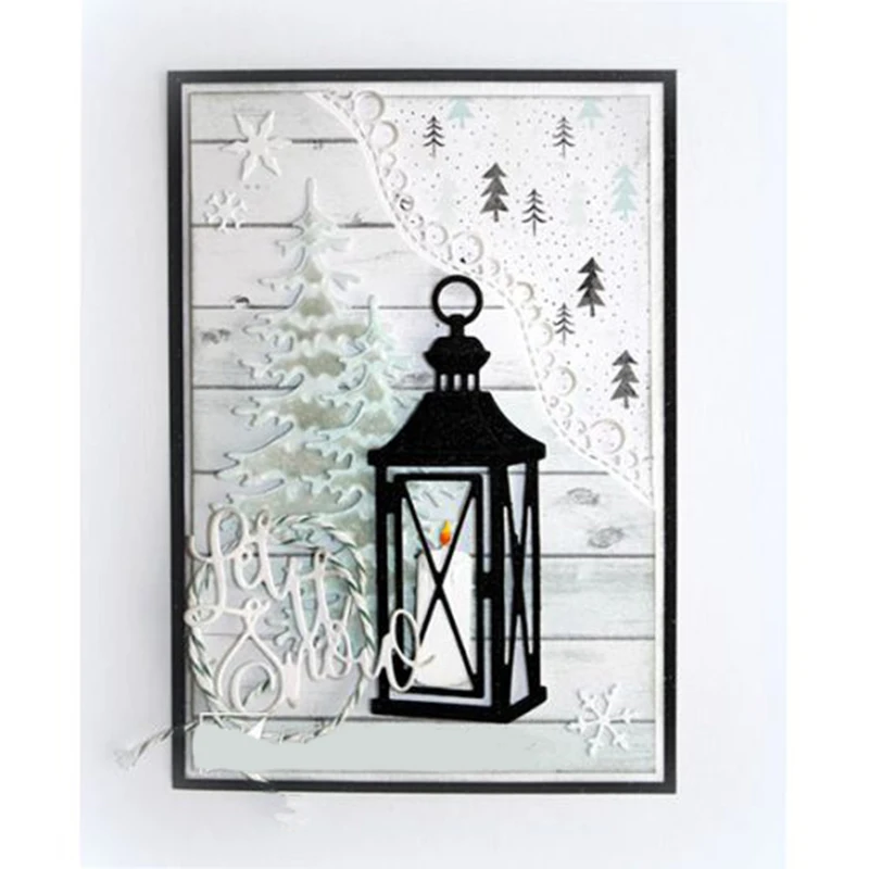 

JC Metal Cutting Dies for Scrapbooking Pine Tree Die Cut for Card Making Embossing Folder Template Model Craft Dies Stencil