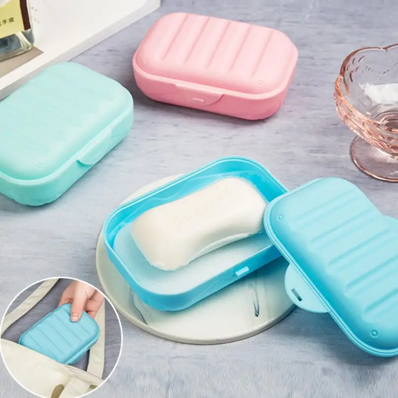 

13*9*4.5cm PP material Soap box Waterproof soap box with cover