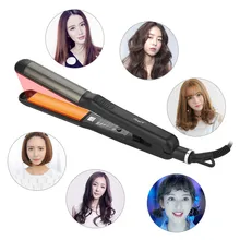 Профессиональный утюжок для волос CkeyiN с 5 температурными настройками уникальный выпрямитель для волос 2 в 1 инструмент для укладки волос со светодиодным дисплеем