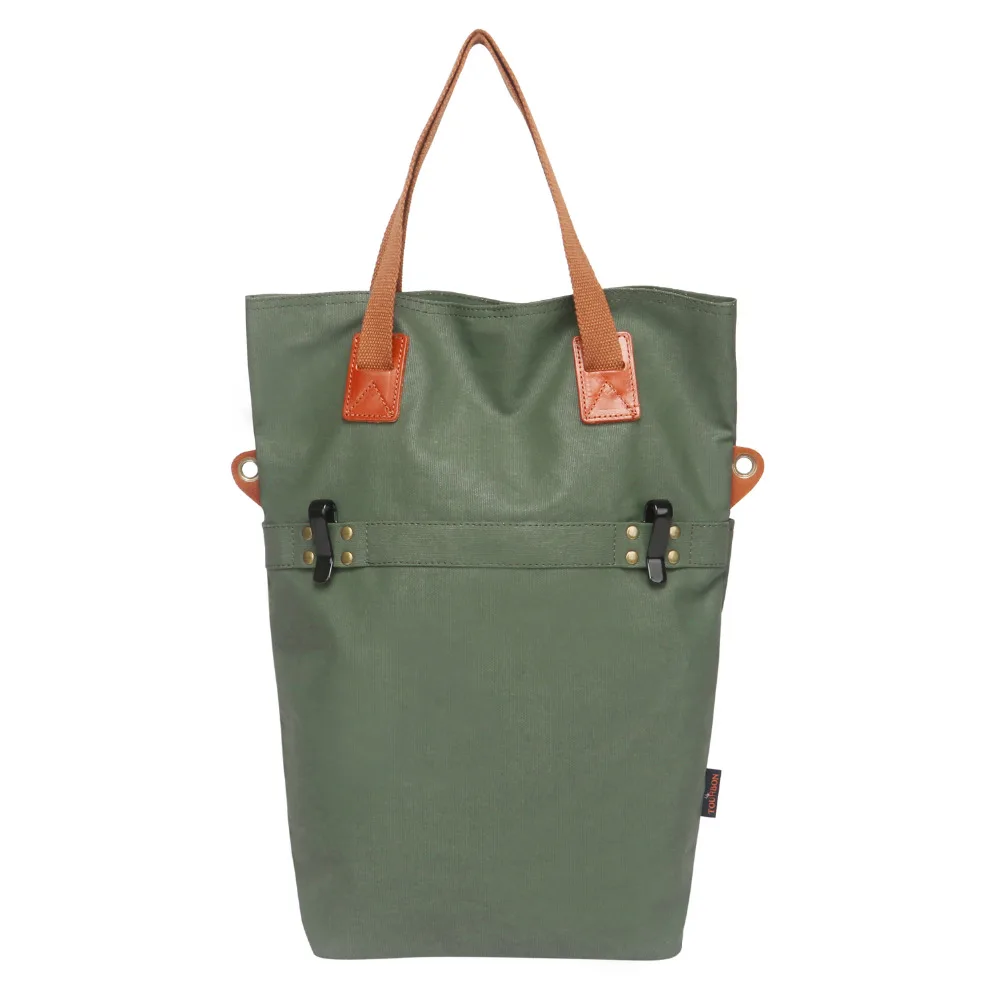 Cheap Tourbon Retro Bicycle Bag Bike Rear Seat Carrier Bags Vintage Cycling Pannier Bags Pack Green Waxed Canvas Waterproof Pouch 2