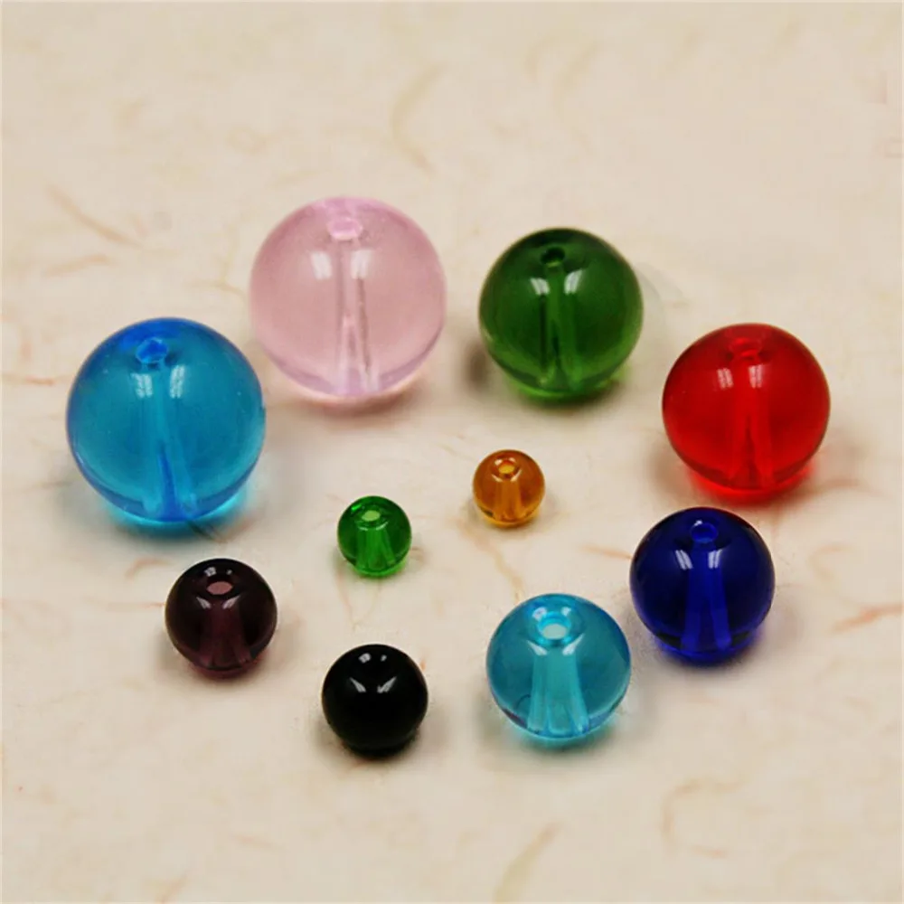 

Best Sale 9Colors 30pcs 8mm Round Pink Green Blue Crystal Beads Loose Beads Jewelry Making