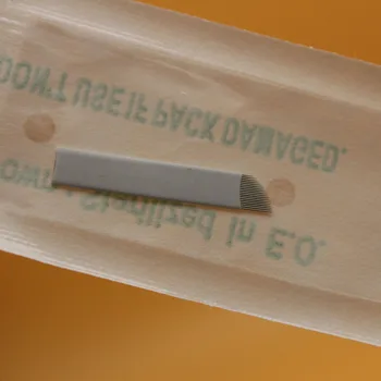 

500 PCS 18 pin Microblading Tattoo Needles Permanent Makeup Manual Eyebrow Blade For 3D Eyebrow Embroidery Tattoo