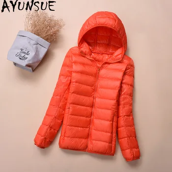

AYUNSUE Winter Light Down Jacket Women Tops Hooded Korean Fashion Multicolor Coat Puffer Jackets Parka Camperas Mujer KJ473