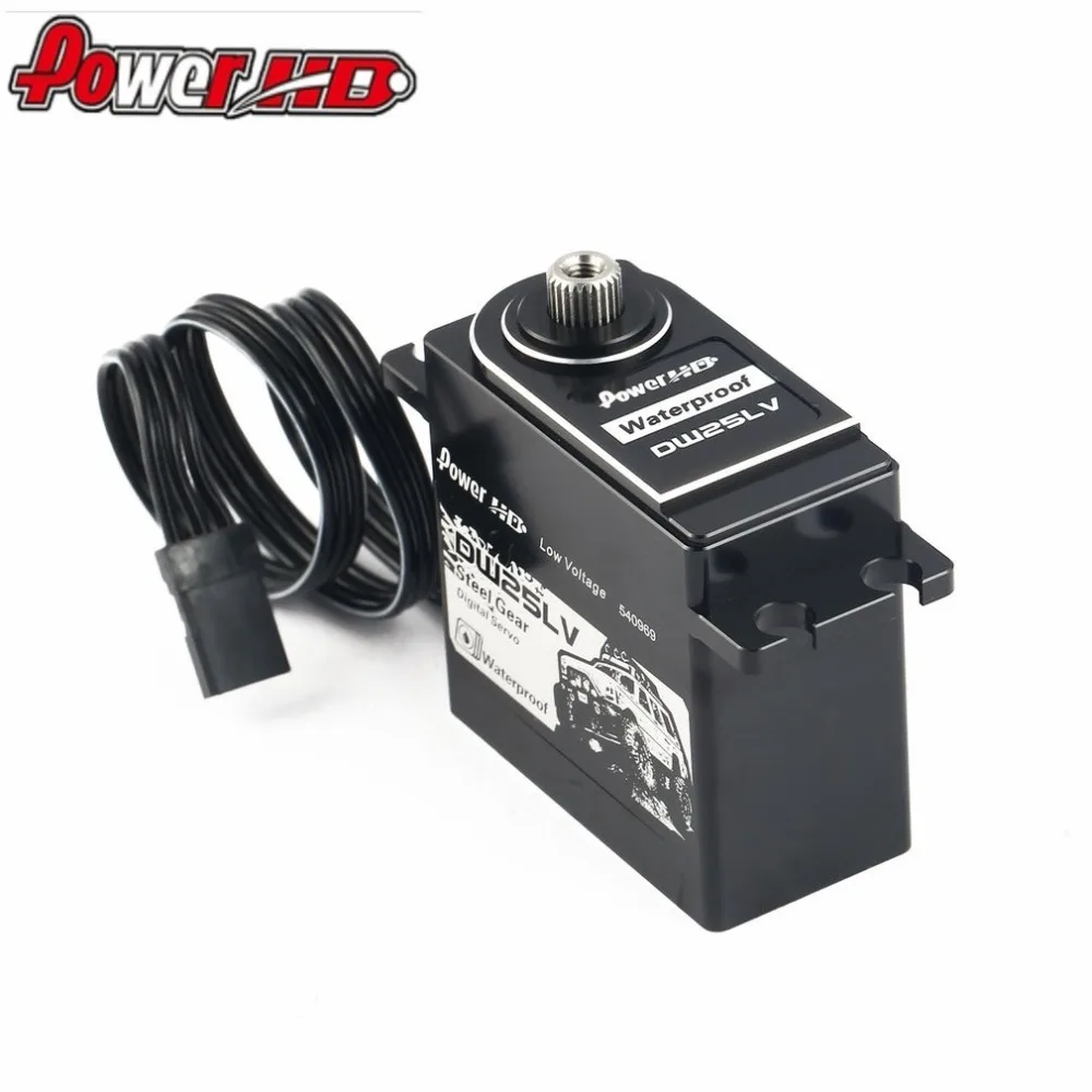 

POWER HD DW-25LV Waterproof Metal Gear Digital Coreless Servo with 25kg High Torque for 1/10 RC Remote Control Car Boat