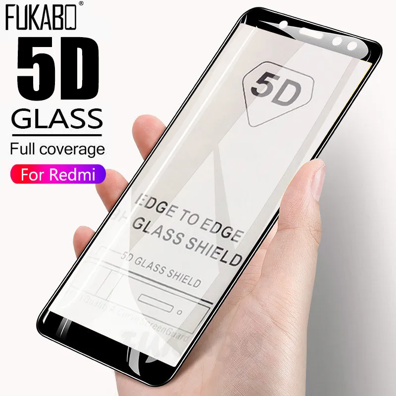 

5D Full Cover Tempered Glass For Xiaomi Redmi Note 7 6 Pro Redmi 4X 5 Plus 6 Pro 6A Screen Protector Film For Redmi Note 5 Glass
