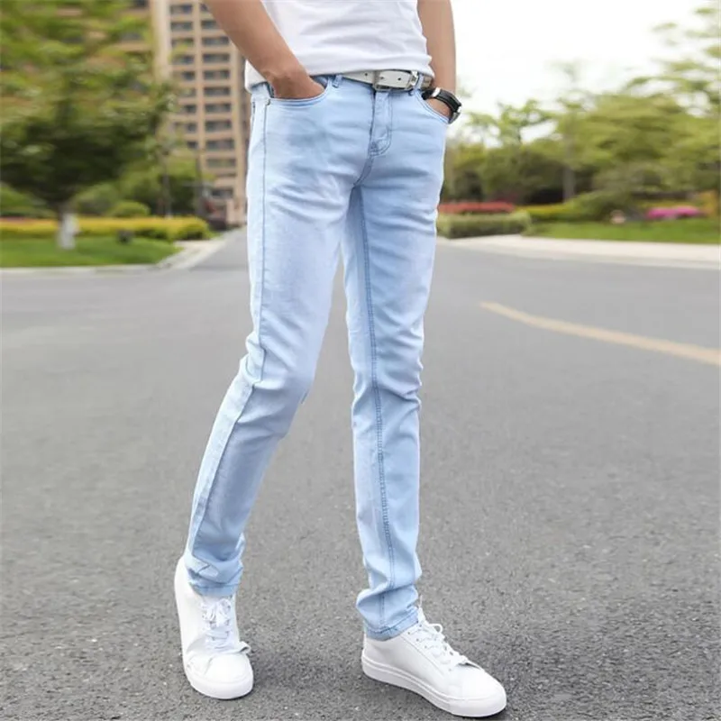 Hot Sale Men's Denim Cheap Jeans Slim Fit Men Jeans Pants Stretch Light Blue Trousers High Quality Casual Fashion Cow Boy Male Hot Sale Men's Denim Cheap Jeans Slim Fit Men Jeans Pants Stretch Light Blue Trousers High Quality Casual Fashion Cow Boy Male