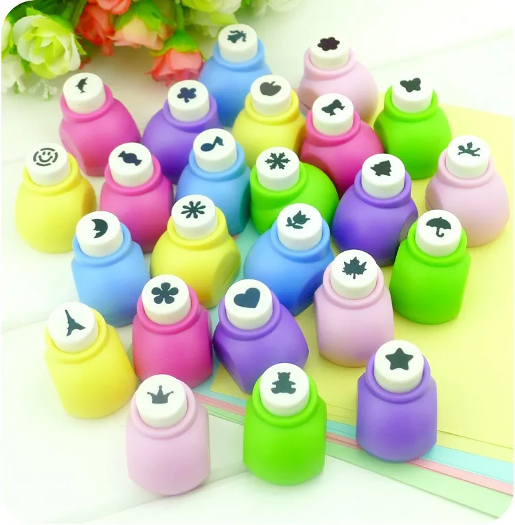 1pc card Children punch for drawing set Kids color paper stickers punch for art craft handmade