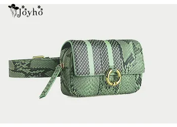 

JOYHO Vogue Design Waist Bags Fanny Pack For Women High-end Leather Serpentine Lady Belt Bags Hot Sale Phone Bag Handy Bum Bag