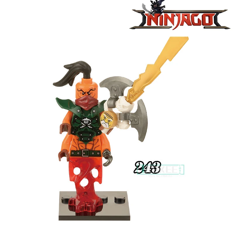 

New 1PC Nada Khan Sensei Wu Ninja Zan diy figures Super Heroes Avengers Building Blocks Bricks Kids Children Toys For Xmas
