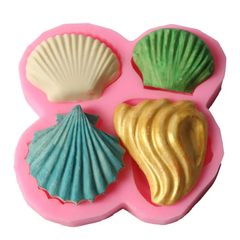 

HOHGIULIA DIY Sugarcraft Shell Silicone Fondant Soap Silicone Fondant Candy Mold Cake Decorating Tools Chocolate Gumpaste A121