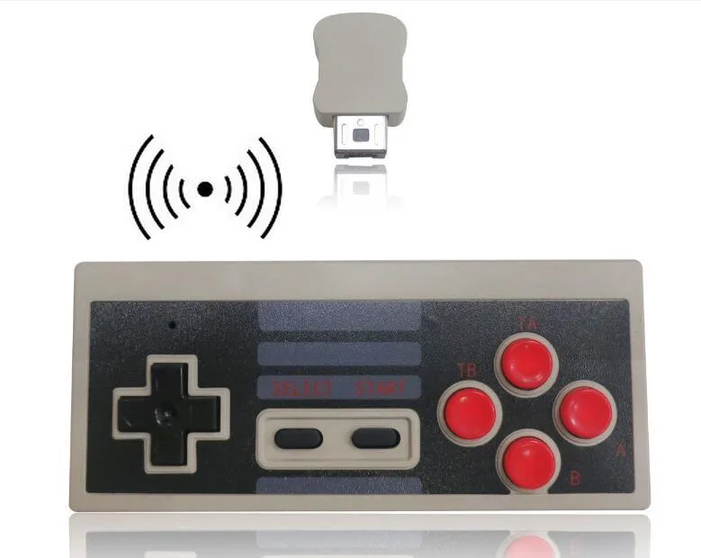New Plug and Play Gaming Wireless Turbo Controller for NES Classic Edition font b Gamepad b