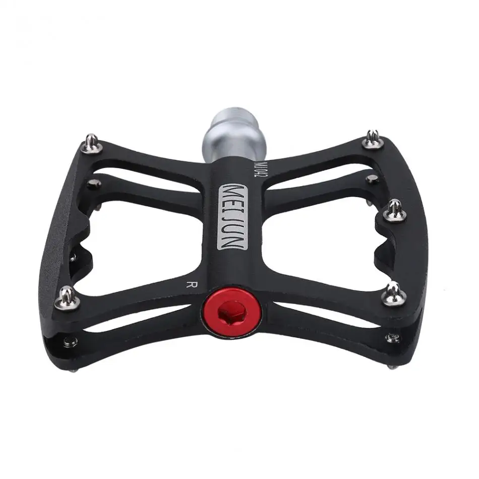 

1Pair MEIJUN Aluminium Alloy Bicycle Pedals Black Mountain Road Bike Bearing Flat Platform New Cycling Pedals Of Bike Accessory