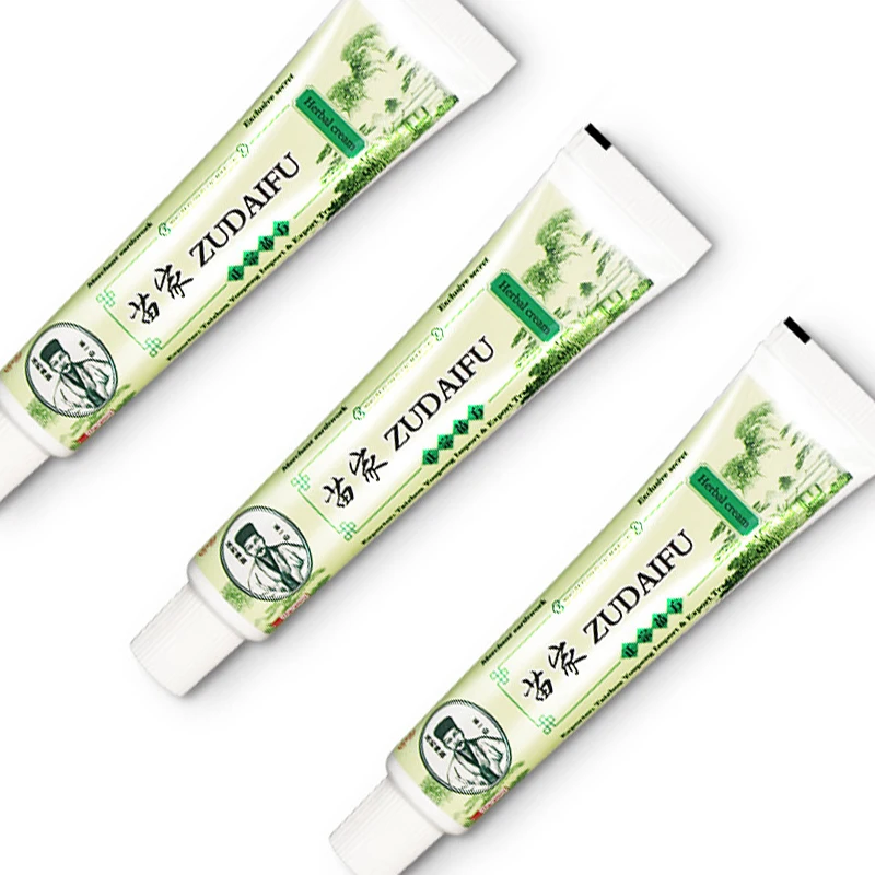 

3Piece Zudaifu Skin Psoriasis Cream Dermatitis Eczematoid Eczema Ointment (without details box)