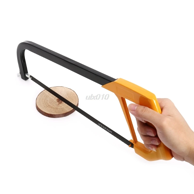 

12 Inch Adjustable Hacksaw Saw Hand Tool with Aluminum Alloy Frame and Comfortable Handle for Cutting Wood Metal Fiber July