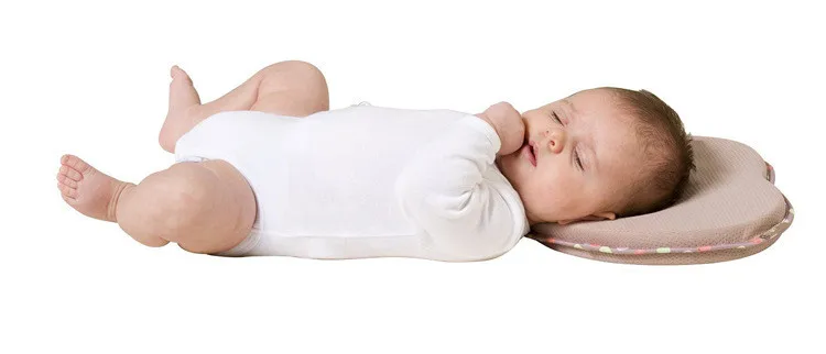 Бренд 1 шт. мягкие детские форменная Подушка правильная форма головы предотвратить плоская голова Новорожденный ребенок памяти печати подушки высокого качества