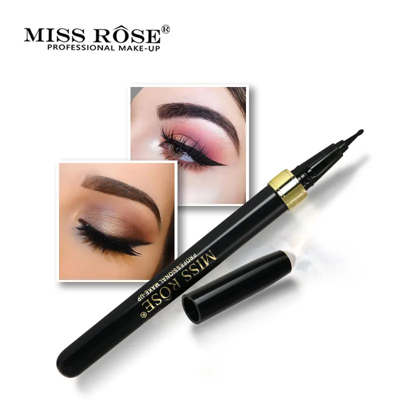 

MISS ROSE New Model Black EyeLiner Eye Pencil Long-lasting Special Penpoint Design Liquid Eye Liner Quick Dry Makeup Beauty Tool