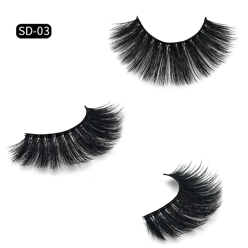 Wholesale Eyelashes 50Pairs 3D Mink Lashes Luxury Hand Made Mink Lash Long Lasting Volume Lashes Extension False Eyelashes Free