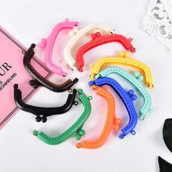 

1pcs HOT! 10 Colors Purse Frame Handle For Clutch Bag Handbag Accessories Making Kiss Clasp Lock For Bags Parts & Accessories