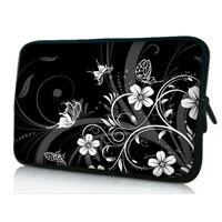 

Free Shipping Black and white 7" Tablet Laptop Neoprene Sleeve Pouch Case Bag For 7.9" Apple Ipad Mini w/Cover