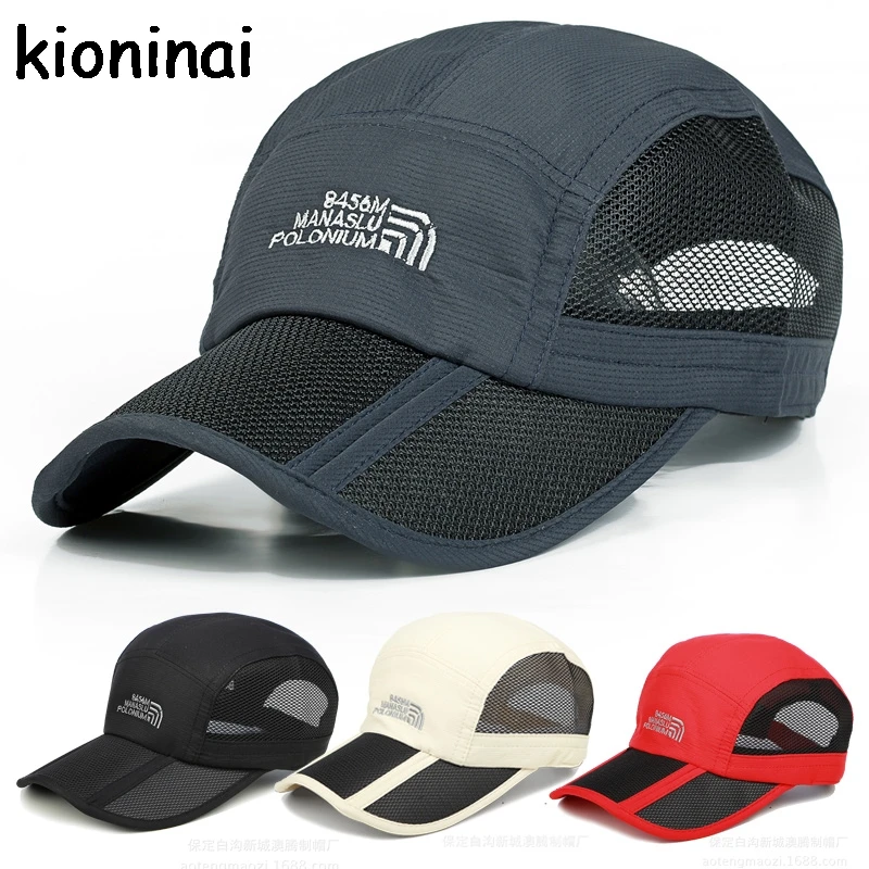 Foldable Baseball Cap Sport Quick drying Outdoor Snapback Summer Hat 8