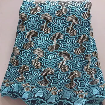 

French Net Lace Fabric 2018 Latest African Lace Fabric With Embroidery Mesh Tulle Lace Fabric High quality Nigerian Lace H437-1
