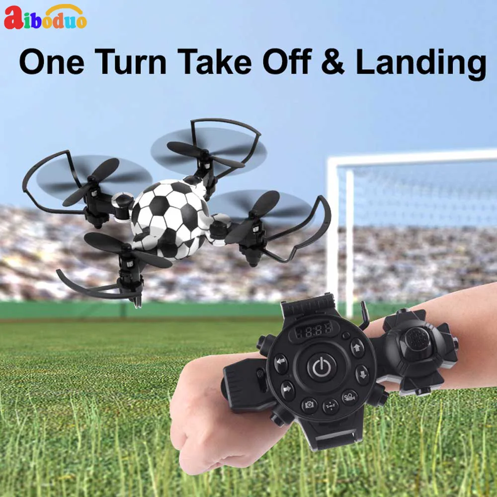 

RC Simulator 2.4G Mini Four-axis Drone No Camera Foldable Watch Remote Control Aircraft RC Quadcopter Flying Toys Gifts for Kids