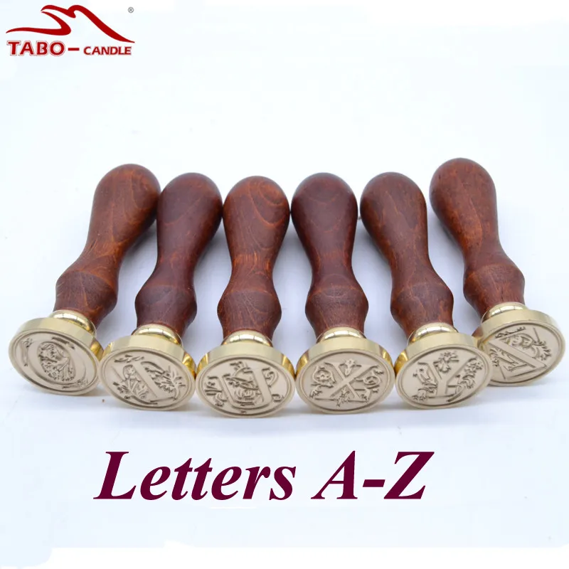 Alphabet Initial Assorted Sealing Wax Stamp with Classic26 Letter