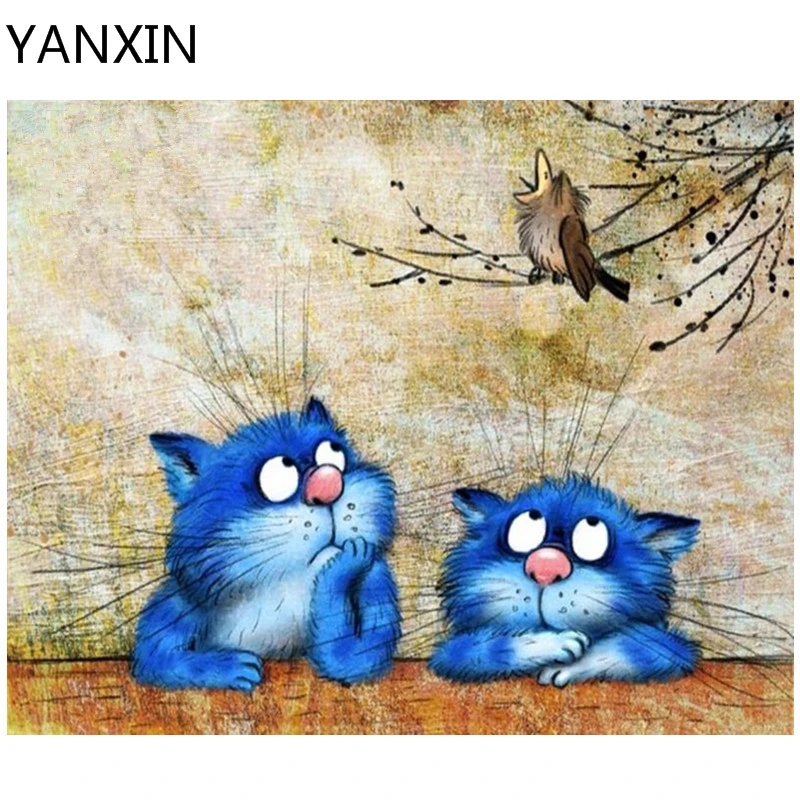 

YANXIN DIY Frame Painting By Numbers Oil Paint Wall Art Pictures Decor For Home Decoration 963