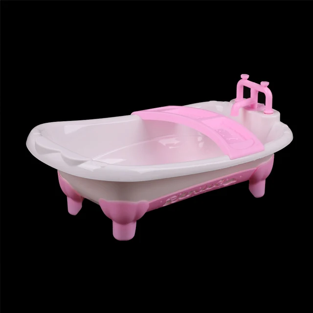 1Set Plastic 1/6 Sized Dolls Play House Toys Bathroom Furniture Bathtub
