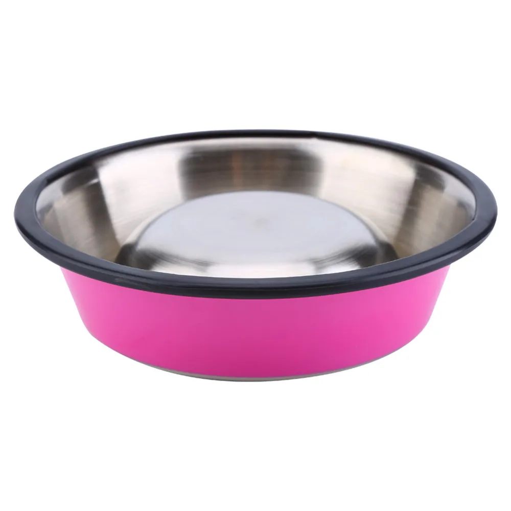 Собачья Миска Из Нержавеющей Стали Anti-skid Собак Pet Cat Food Вода Чаши, Миски Для Кормления Животных XS-L Для Корма Для Животных Подачи воды