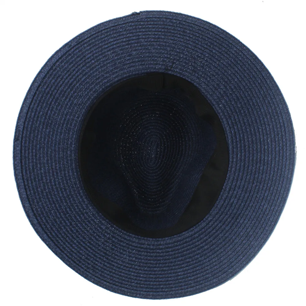 2017 Летняя женская соломенная шляпа с широкими полями Панама для защиты от солнца