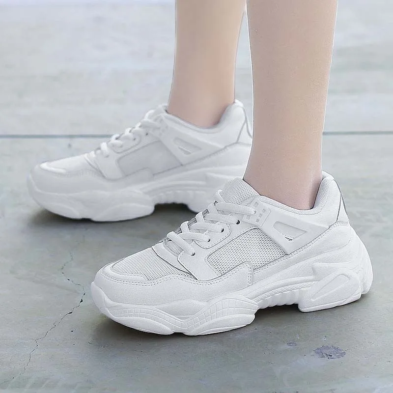 

VTOTA 2019 Spring Women Casual Shoes Platform Wedges Shoes Sneakers Ladies White Trainers Chaussure Femme Basket Femme Footwear