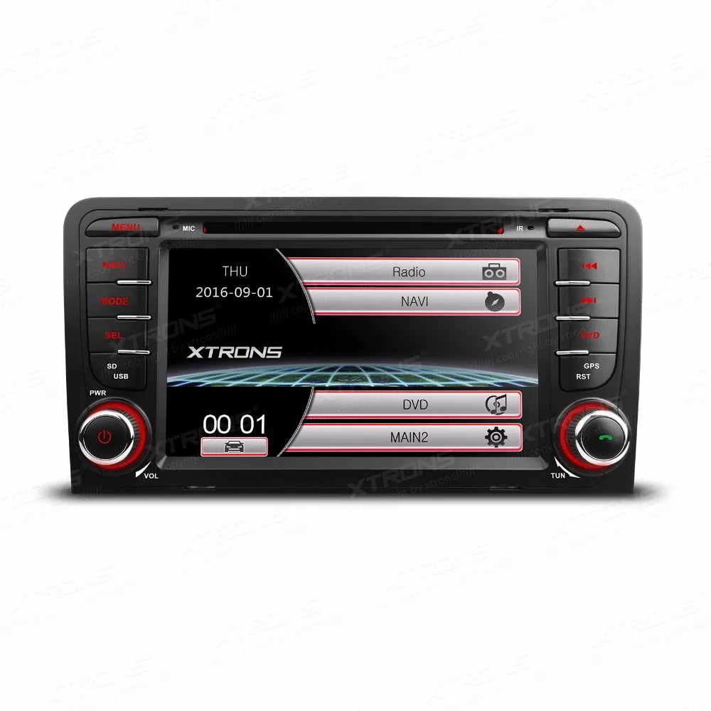 Автомагнитола 2 Din 7 дюймов с DVD GPS Навигатором для Audi A3 S3 двухканальная CANbus
