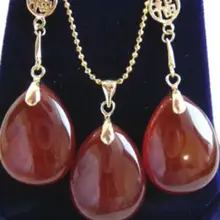 Изящная Красная каменная капля, ожерелье со свисающей подвеской, серьги, набор, кварцевые, с тонким покрытием, свадебные, широкие часы, крылья, королева