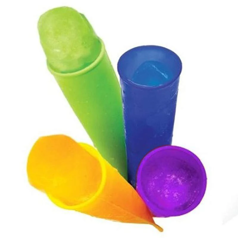 

Hoomall 4/6pcs DIY Food Grade Silicone Ice Mold Popsicle Maker Freeze Tray DIY Ice Cream Tools Jelly Lolly Moulds Ice Cube Tray