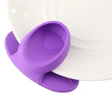 1 шт. кухонная посуда силиконовая нагретая печь Изолированная перчатка для пальцев рукавица Милая кухонная принадлежность, микроволновая печь Нескользящая сковорода держатель