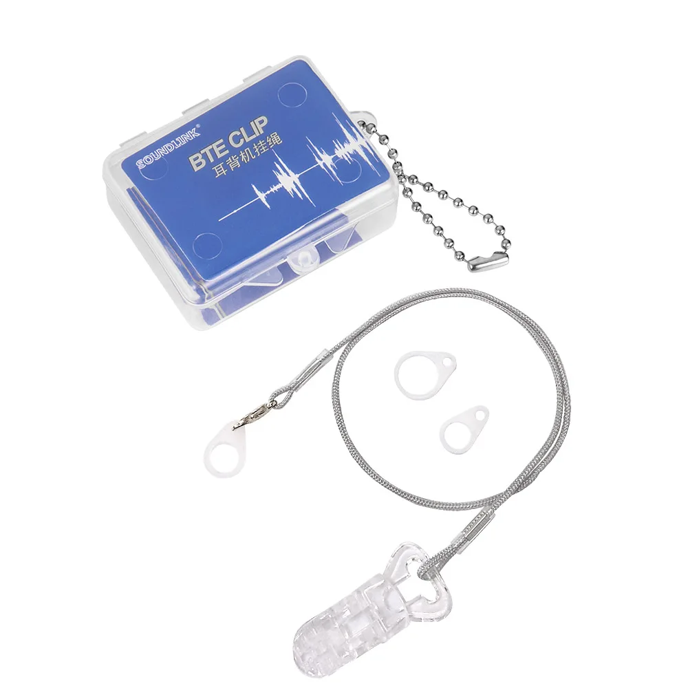 

Behind The Ear BTE Hearing Aid Unilateral Clip Clamp Rope Holder Protector for Children & Adults
