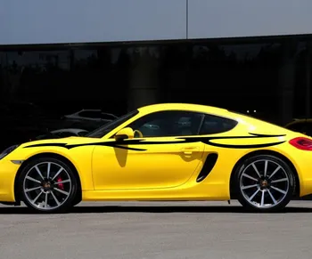 

Car Decals Sports Flash Stripes 118'' for Cayman Boxster Vinyl Side Upper Door Stickers ZC191