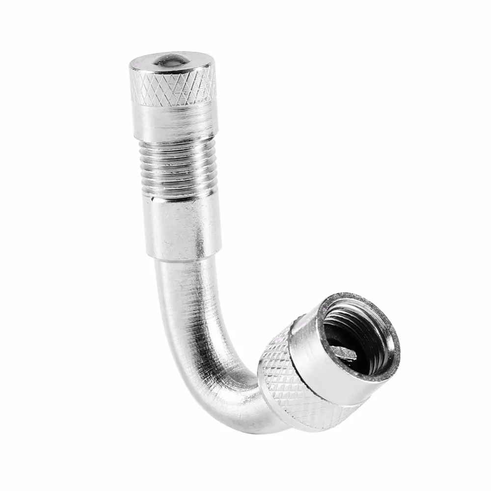

1 PCS 45/90/135 Degree Angle Car Motorcycle Bike Tyre Valve Tube Extension Adapter Silver Adaptor