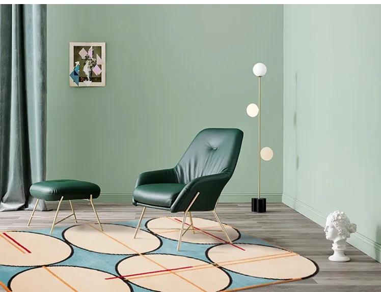 Cheap Post modern abstract  geometric  thicken  rug , big size   art living room carpet ,  home decoration bedside floor mat 3