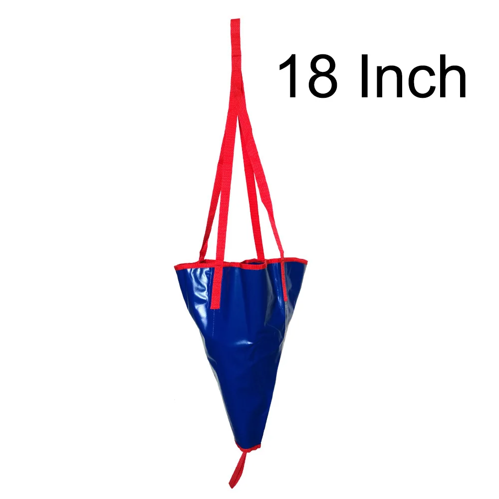 24/18 дюймов каяк каноэ лодка яхта ПВХ морской якорь дрог Дрифтинг тормозной костюм Fising надувные аксессуары для лодки - Цвет: 18 Inch Blue