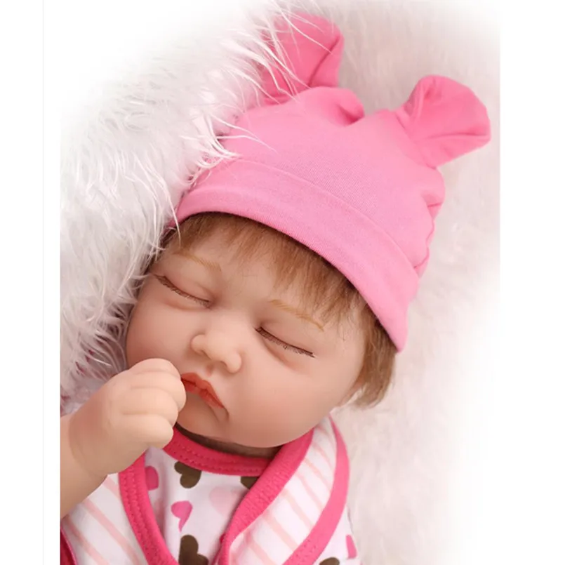 

Real Reborn Babies Silicone Reborn Baby Dolls Juguetes Educational Toys for Children,50 CM Realistic Reborn Doll Sleeping Baby