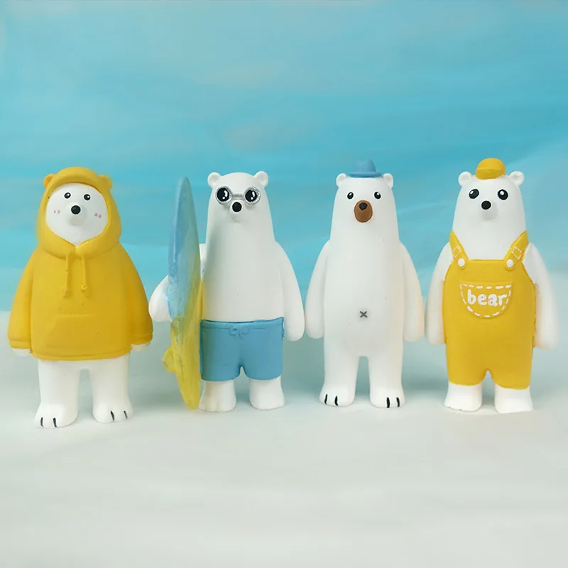 

New Bear Shape candle mold Icelandic bear silicone mold Soap Mold Polar bear summer cool car outlet aromatherapy plaster mold