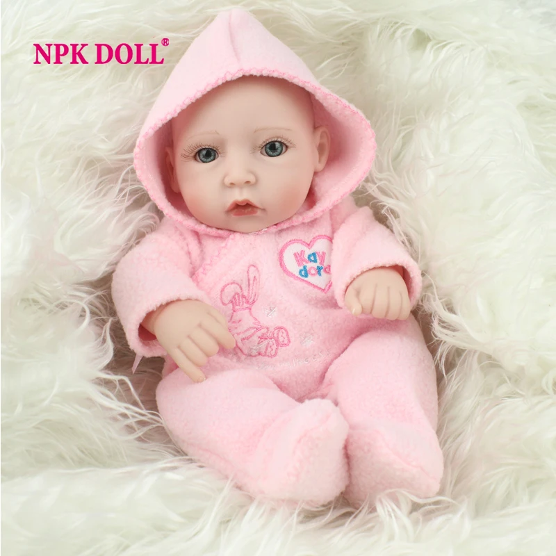 Buy NPKDOLL 10 inches Mini Baby Doll Full Vinyl Reborn