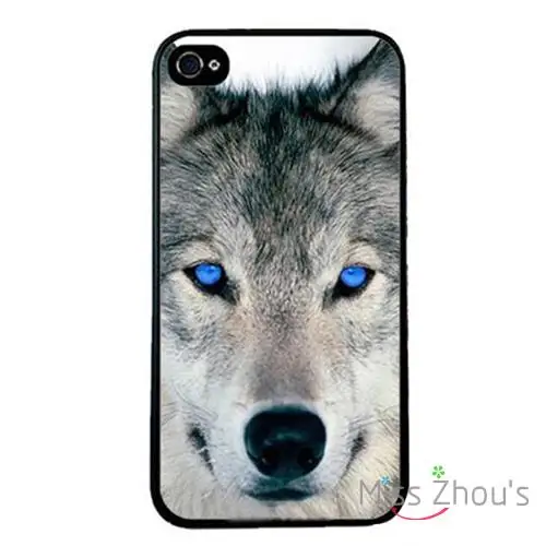 

Wolf Blue Eyes Protector back skins mobile cellphone cases for iphone 4/4s 5/5s 5c SE 6/6s plus ipod touch 4/5/6