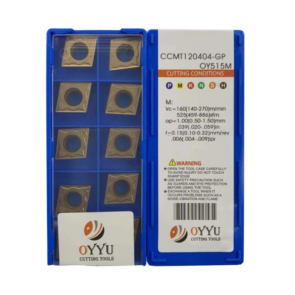 Oyu CCMT 120404 120408 CCMT120404-GP CCMT120408-GP OY515M карбидные вставки CCMT431 CCMT432 токарные инструменты